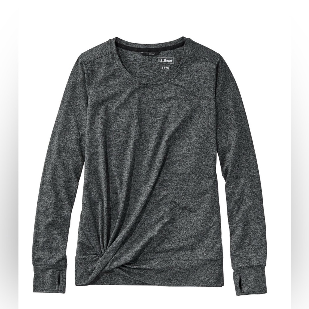 Gray Long Sleeve Top